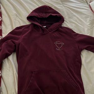 Burgundy old navy hoodie